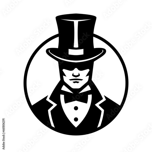 Logo of a gentleman in a bowler hat.