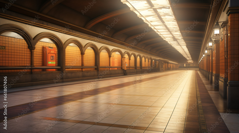 Subway station empty