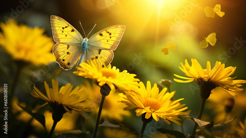 Summer yellow butterfly © Hadi