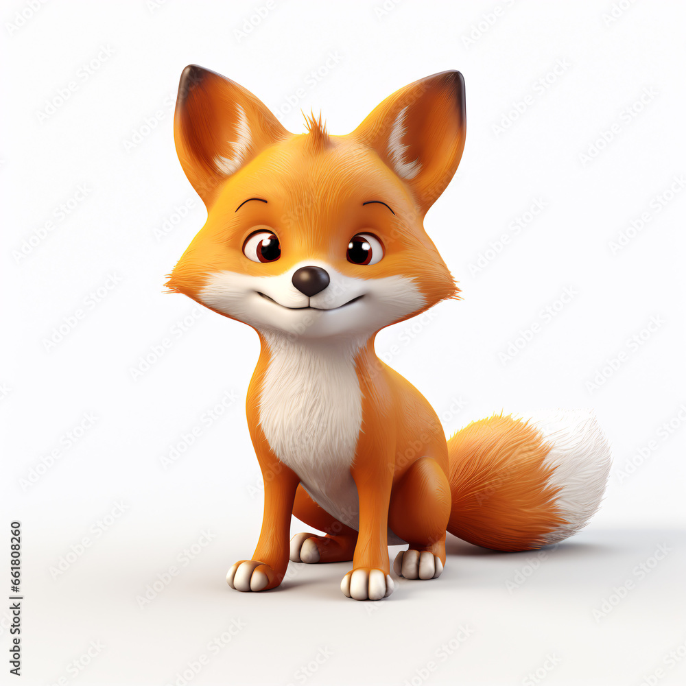 キツネのキャラクターのフィギュア キツネのキャラクターのフィギュア