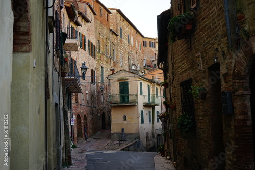 Old roads of Perugia  Umbria  Italy