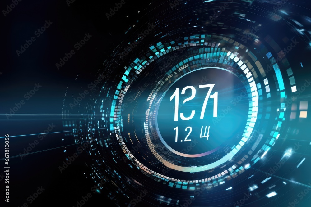 Big Data transfer. futuristic technology background. Generative AI Big Data transfer. futuristic technology background. Generative AI
