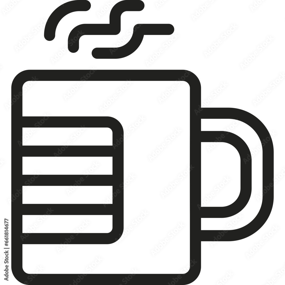 Mug flat icon vector illustration Mug flat icon vector illustration