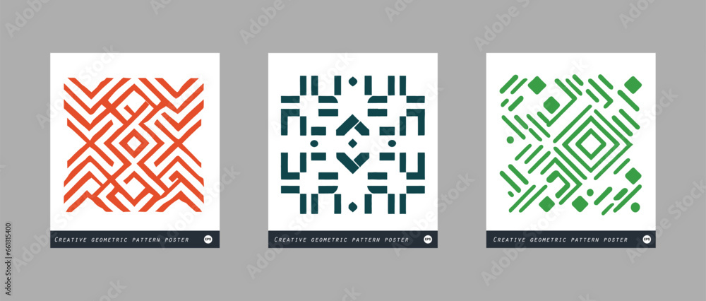 Set of Abstract geometric seamless pattern background, vector Abstract geometric hexagon graphic design print 3D cube pattern. Seamless geometric cube pattern background. Set of Abstract geometric seamless pattern background, vector Abstract geometric hexagon graphic design print 3D cube pattern. Seamless geometric cube pattern background.
