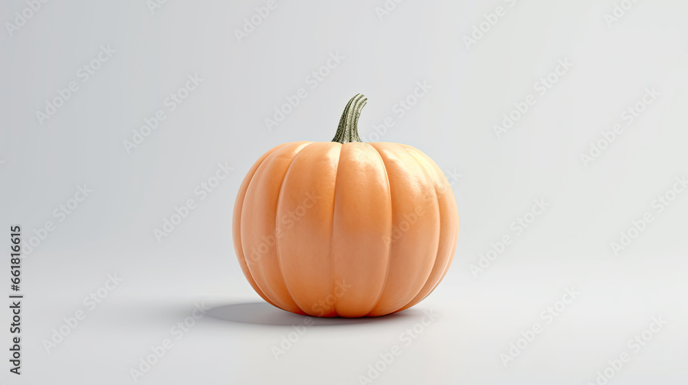 A Halloween pumpkin on a white background. A Halloween pumpkin on a white background.