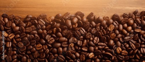 coffee beans background, roasted robusta arabica, ai generated © leftmade
