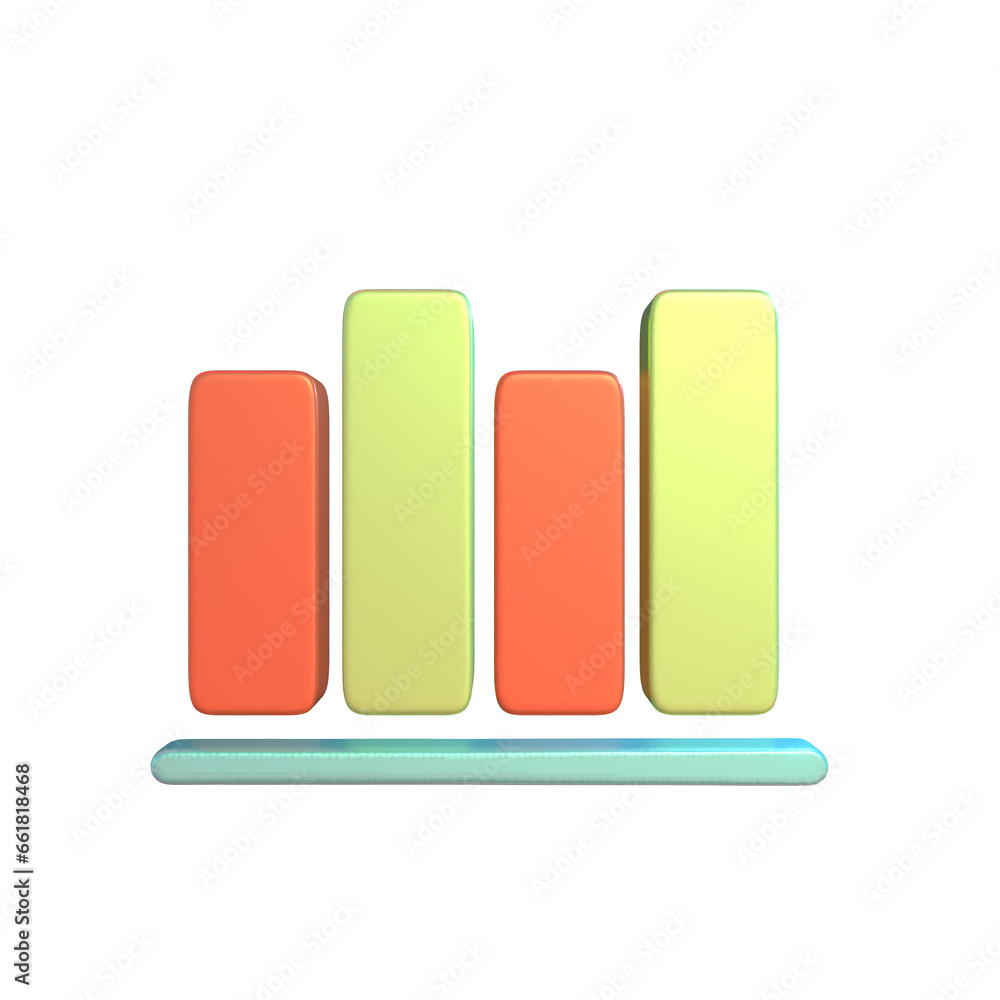 Elevated 3D Bar Graph Elevated 3D Bar Graph