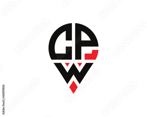 CPW letter location shape logo design. CPW letter location logo simple design. Free Download CPW letter location shape logo design. CPW letter location logo simple design. - GFXLoad