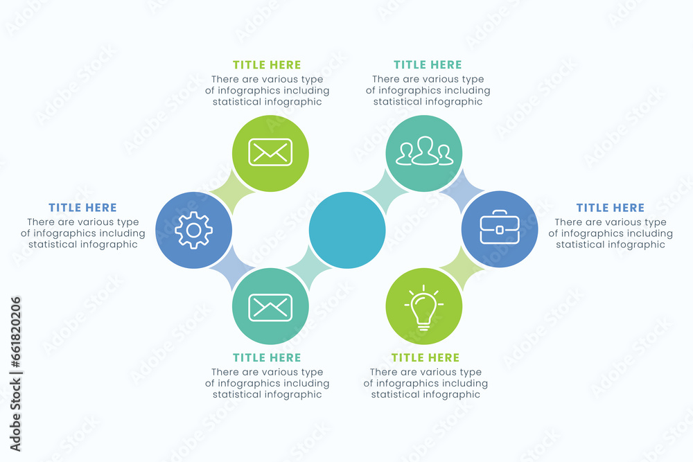 Presentation Business Circle Infographic Template With 6 Step Elements Vector Illustration Presentation Business Circle Infographic Template With 6 Step Elements Vector Illustration