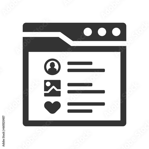 User activity interface icon