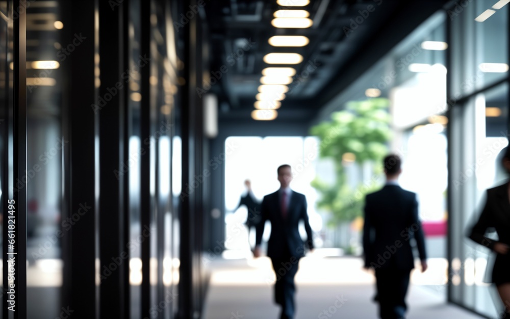 Office Life in Motion A Dynamic Business Environment blur motion ai generated Office Life in Motion A Dynamic Business Environment blur motion ai generated