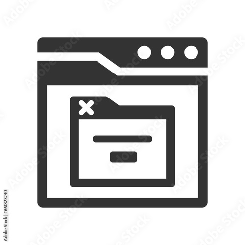 Window popup interface icon