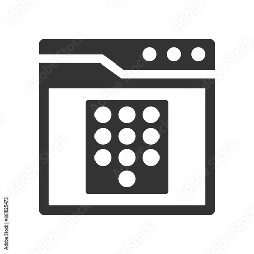 Keypad interface icon