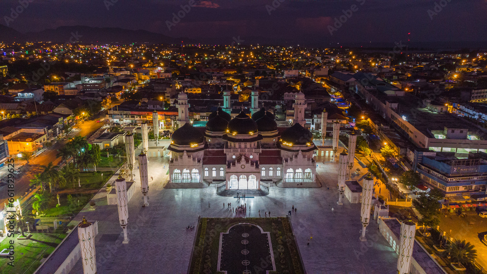 Baiturrahman Grand Mosque in Aceh Province, Indonesia