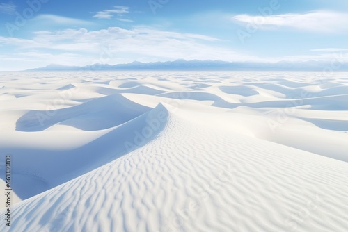 white sand dunes, Generative AI