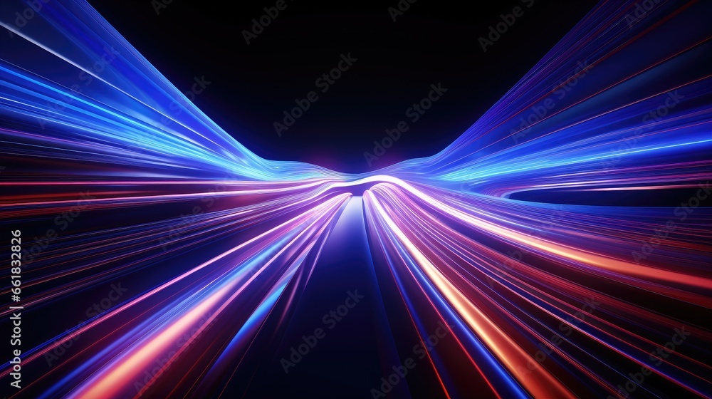 Fototapeta premium 3d rendering abstract neon background with colorful design