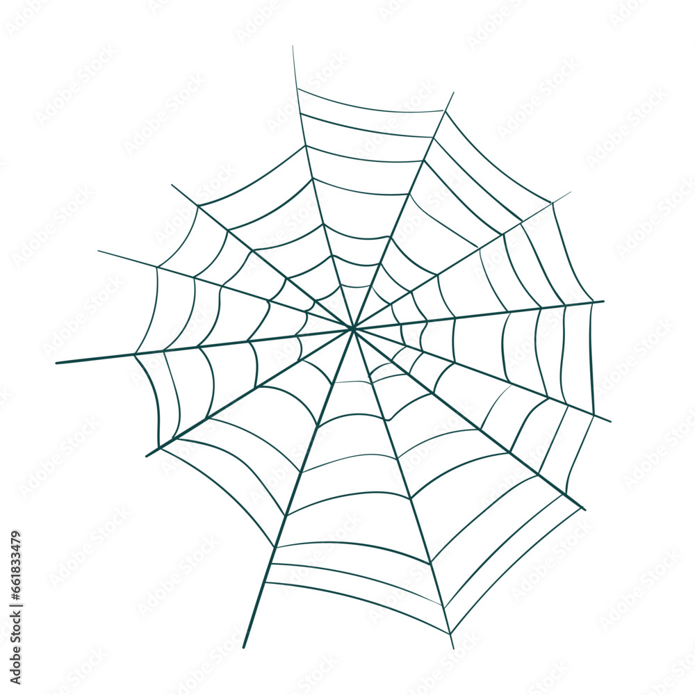 Fototapeta premium web trap danger vector concept sketch simple doodle hand drawn line illustration isolated abstract sign symbol clip art