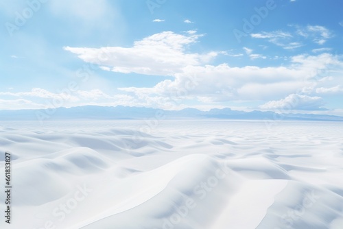 white sand beach, Generative AI