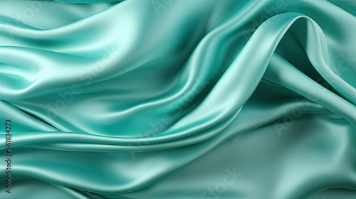 Wallpaper Mural Beautiful light green blue silk satin surface Torontodigital.ca