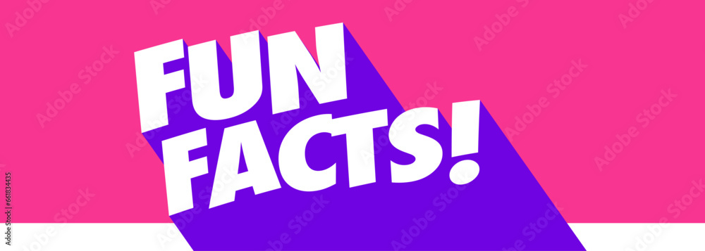 Fun facts on speech bubble Fun facts on speech bubble