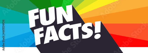 Fun facts on speech bubble