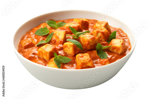 Delicious Paneer Masala Dish in a white Bowl