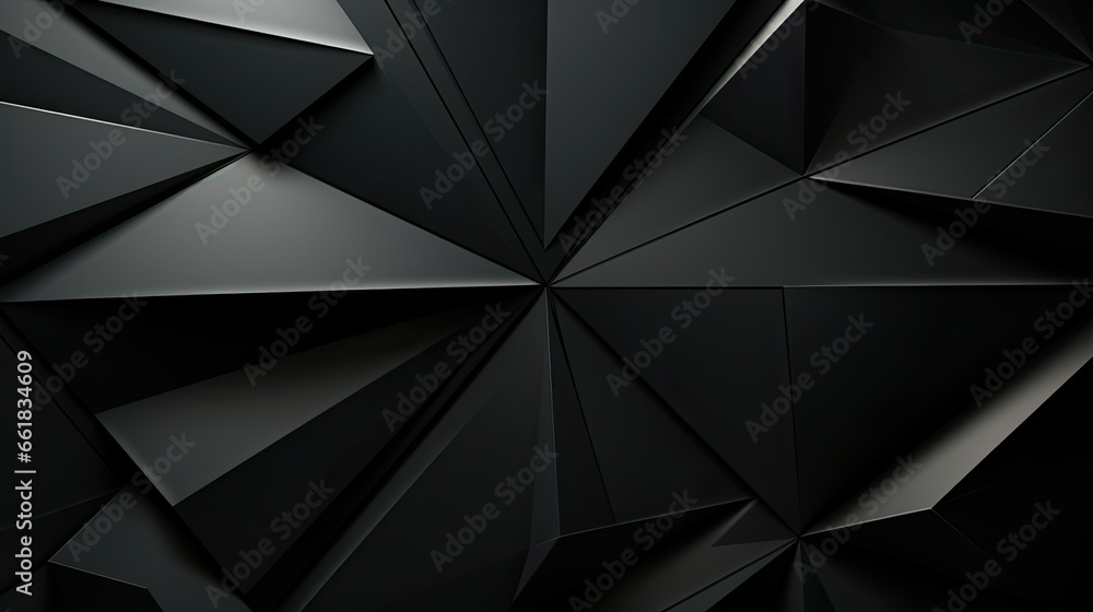 Fototapeta premium Black white abstract background geometric shapes