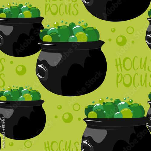 Hocus pocus spooky witches cauldron