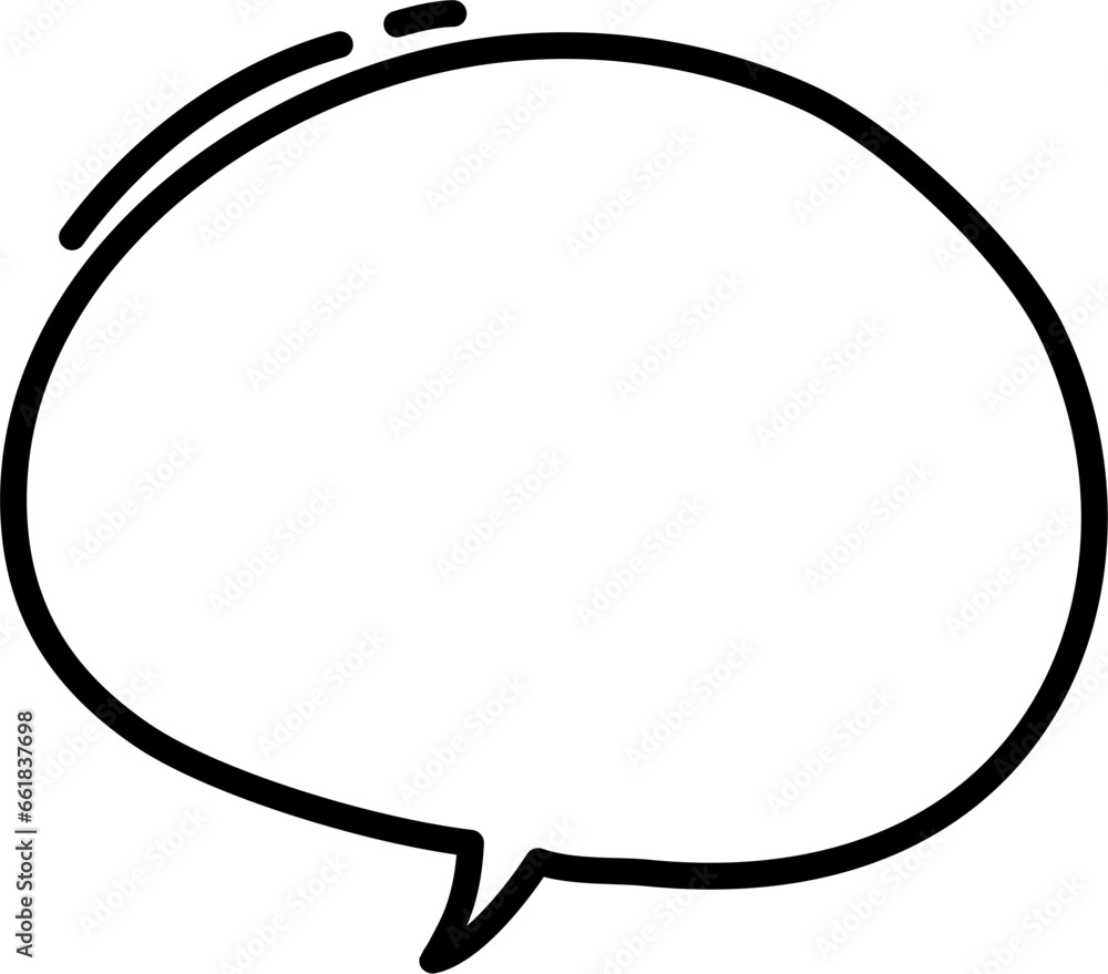 Speech Bubble Outline Illustration Isolated Vector Speech Bubble Outline Illustration Isolated Vector