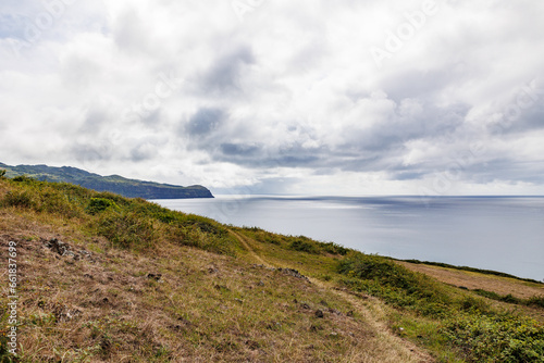 Hiking at Santa Maria island, travel and explore Azores, Portugal.