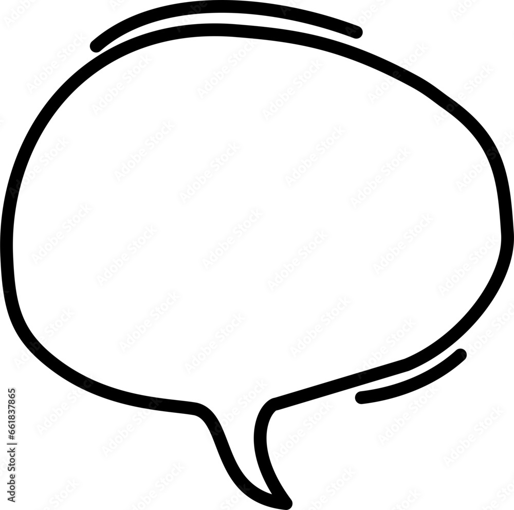 Speech Bubble Outline Illustration Isolated Vector Speech Bubble Outline Illustration Isolated Vector