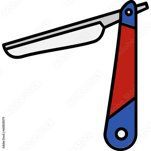 Straight razor icon