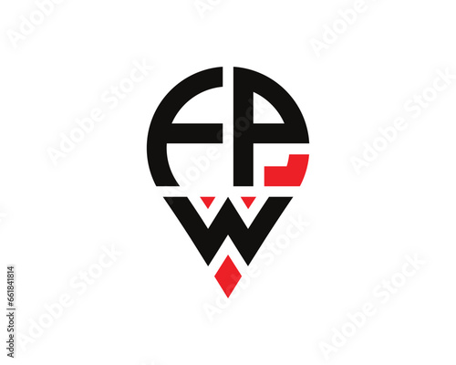 letter fpw logo location shape logo design. FPW letter location logo simple design. Free Download letter fpw logo location shape logo design. FPW letter location logo simple design. - GFXLoad