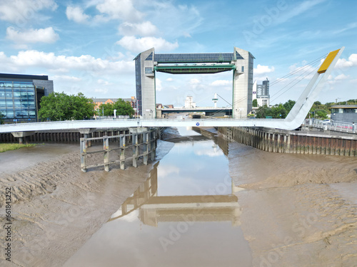 Swing bridge and Tidal Barrier across the River Hull