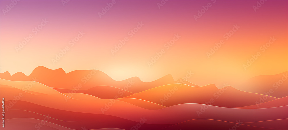 Ai Gradient 3D geometric abstract background overlap layer on bright space with waves decoration. Minimalist modern graphic design element cutout style concept for banner, flyer, card, brochure cover,