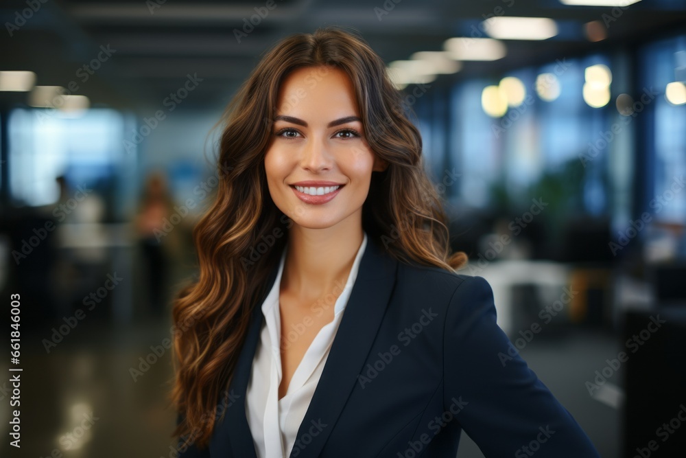 Portrait of woman at work. Lady in business. Businesswoman in the office Portrait of woman at work. Lady in business. Businesswoman in the office