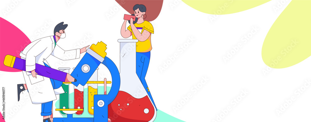 Medical characters fighting the epidemic flat vector concept operation hand drawn illustration
Medical characters fighting the epidemic flat vector concept operation hand drawn illustration