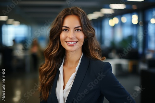 Portrait of woman at work. Lady in business. Businesswoman in the office