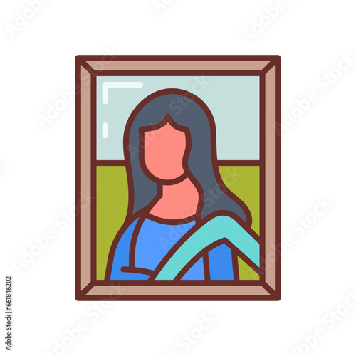 Ancient Painting icon in vector. Illustration