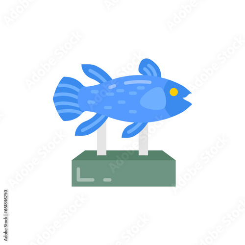 Coelacanth icon in vector. Illustration