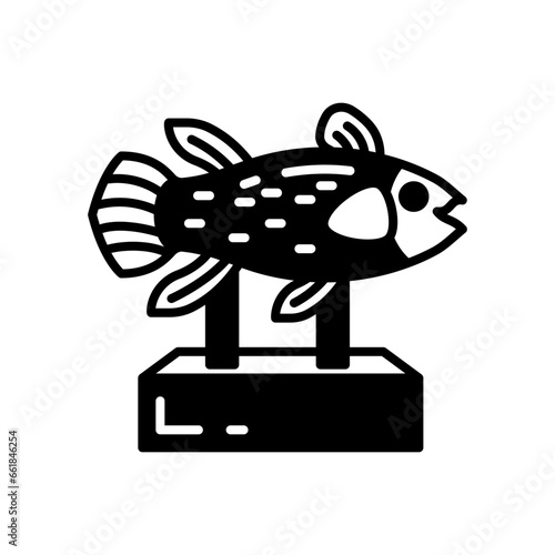 Coelacanth icon in vector. Illustration