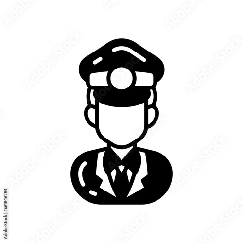 Security Guard icon in vector. Illustration