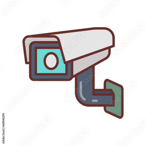 CCTV icon in vector. Illustration