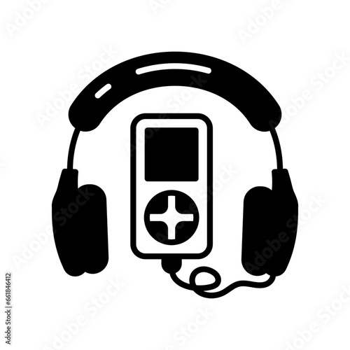 Audio Guide icon in vector. Illustration