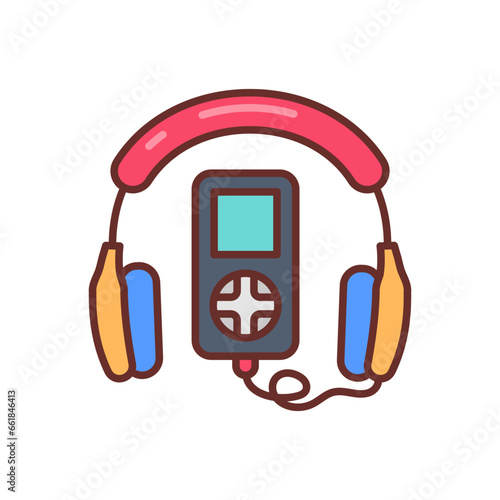 Audio Guide icon in vector. Illustration