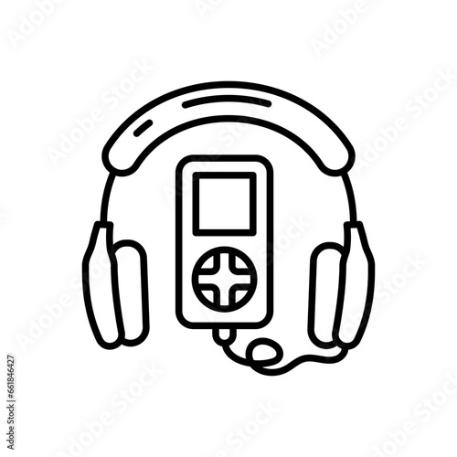 Audio Guide icon in vector. Illustration