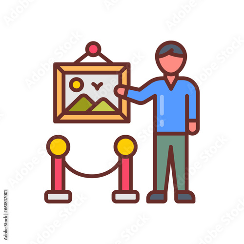 Excursion icon in vector. Illustration