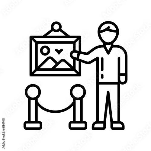 Excursion icon in vector. Illustration