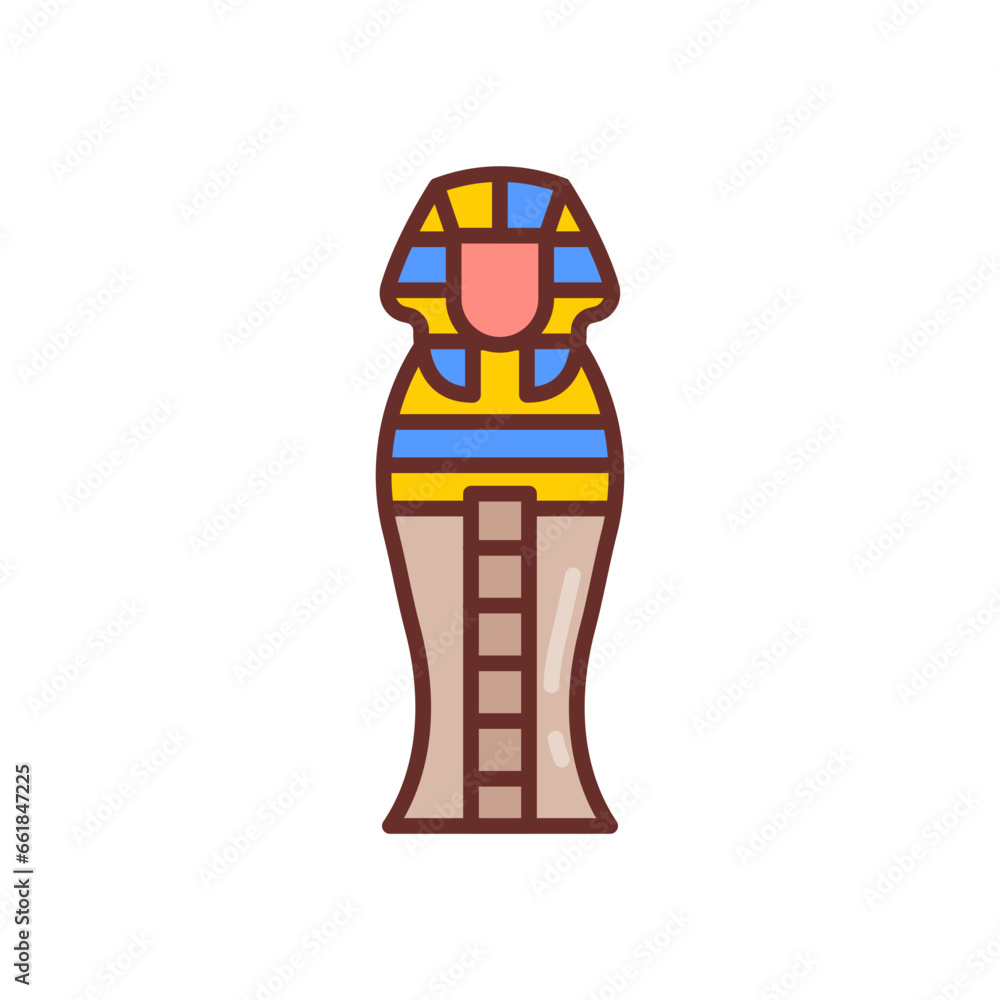 Sarcophagus icon in vector. Illustration