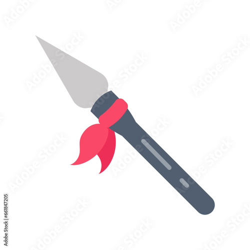 Spear icon in vector. Illustration